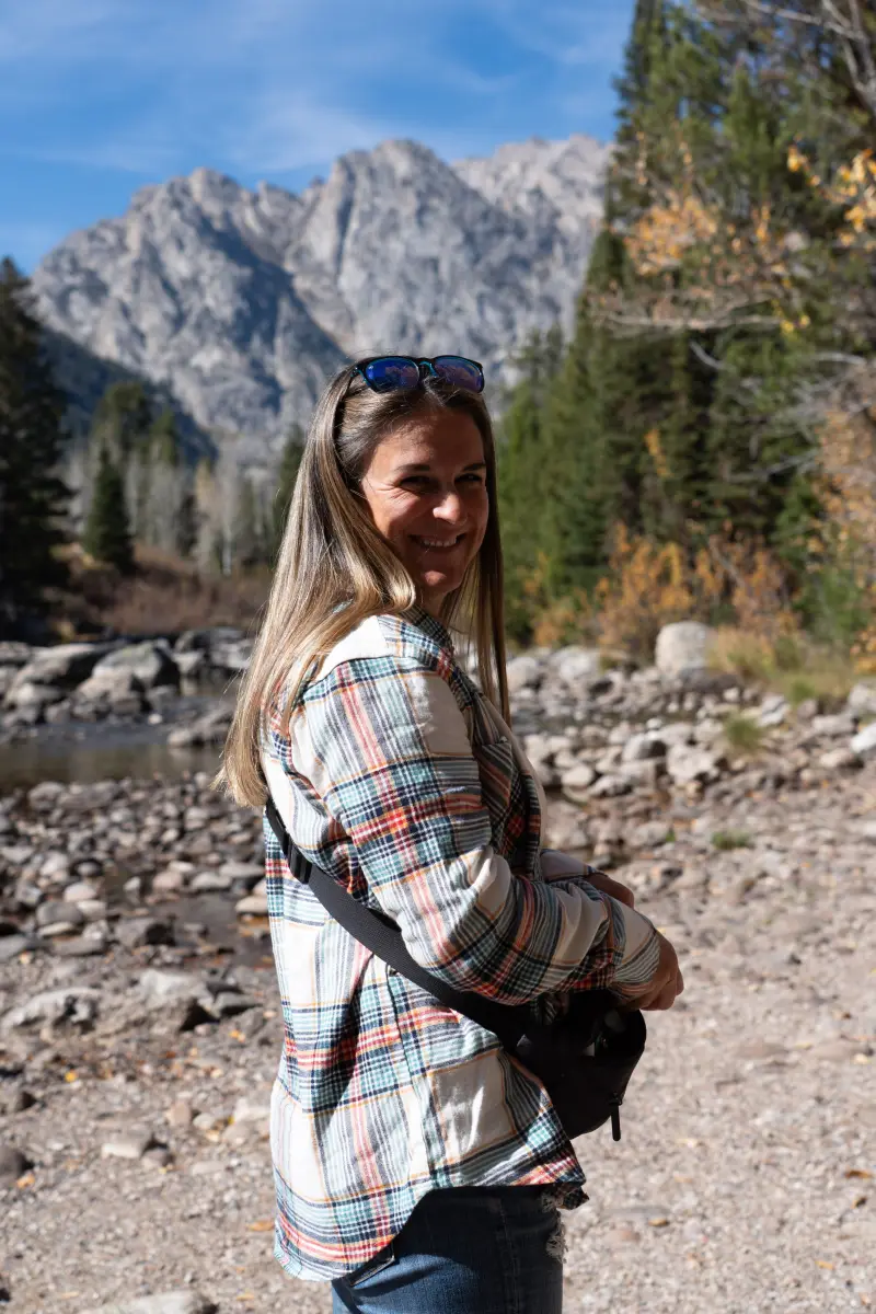 View of Jen(ny) at the Jenny Lake Visitor Center