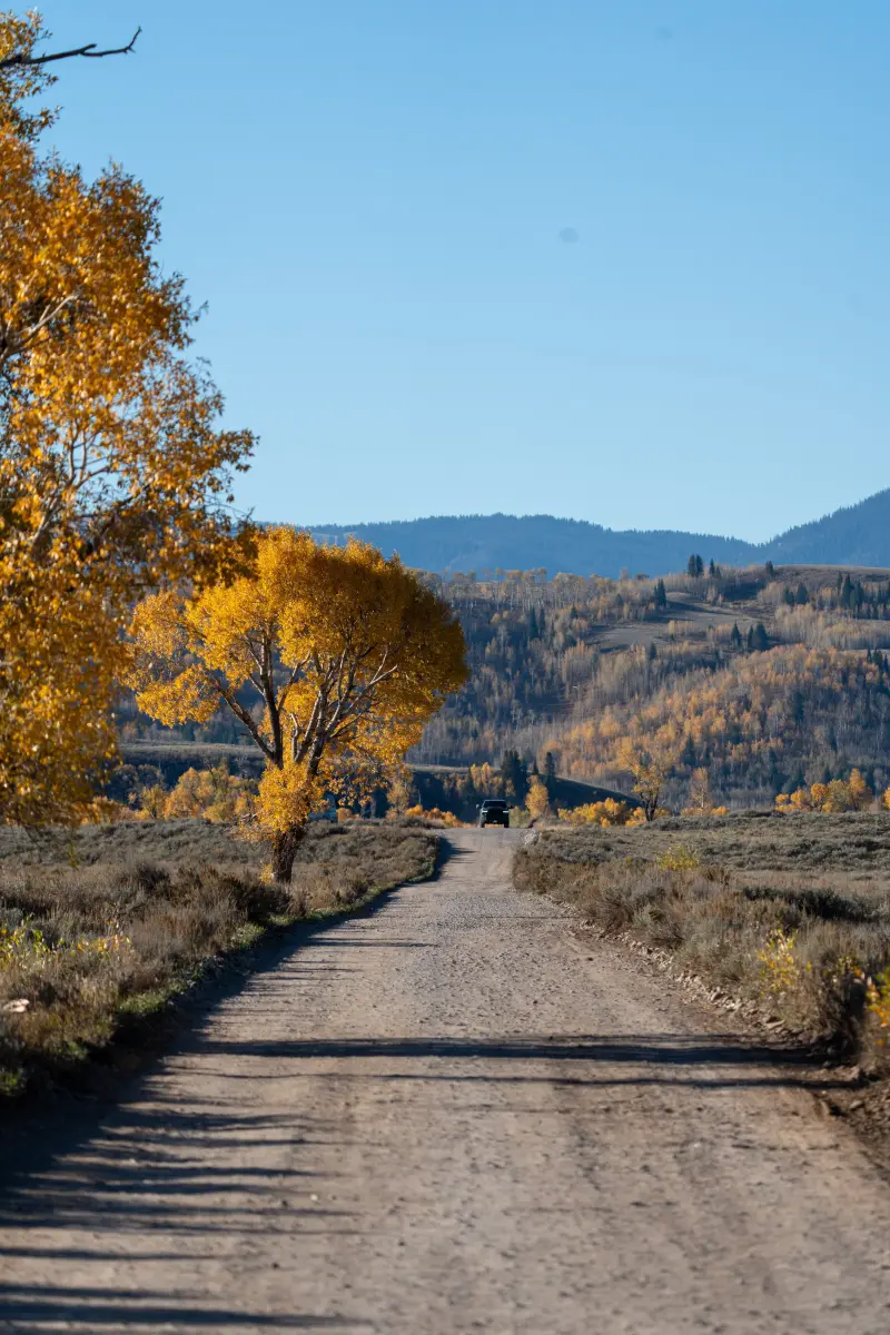 Back road to Mormon Row